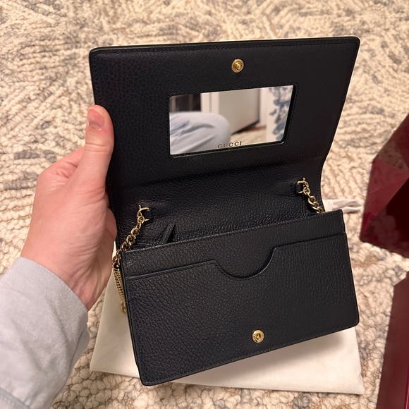 USED ONCE - GG Marmont wallet on chain - Picture 6 of 10